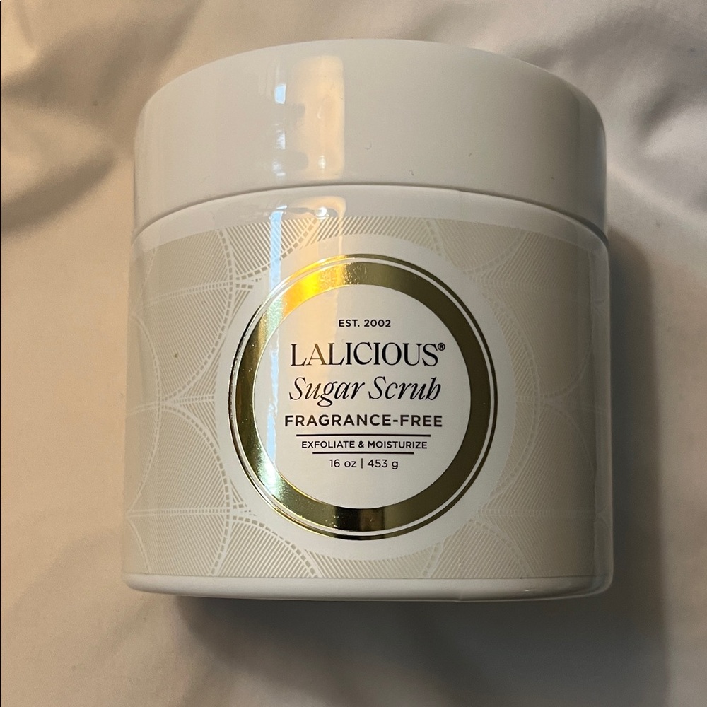 Lalicious Sugar Scrub - Fragrance-Free Exfoliant - never opened
